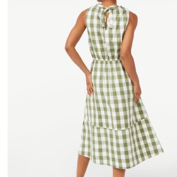 Sleeveless summer plaid dress - Picture 11 of 14